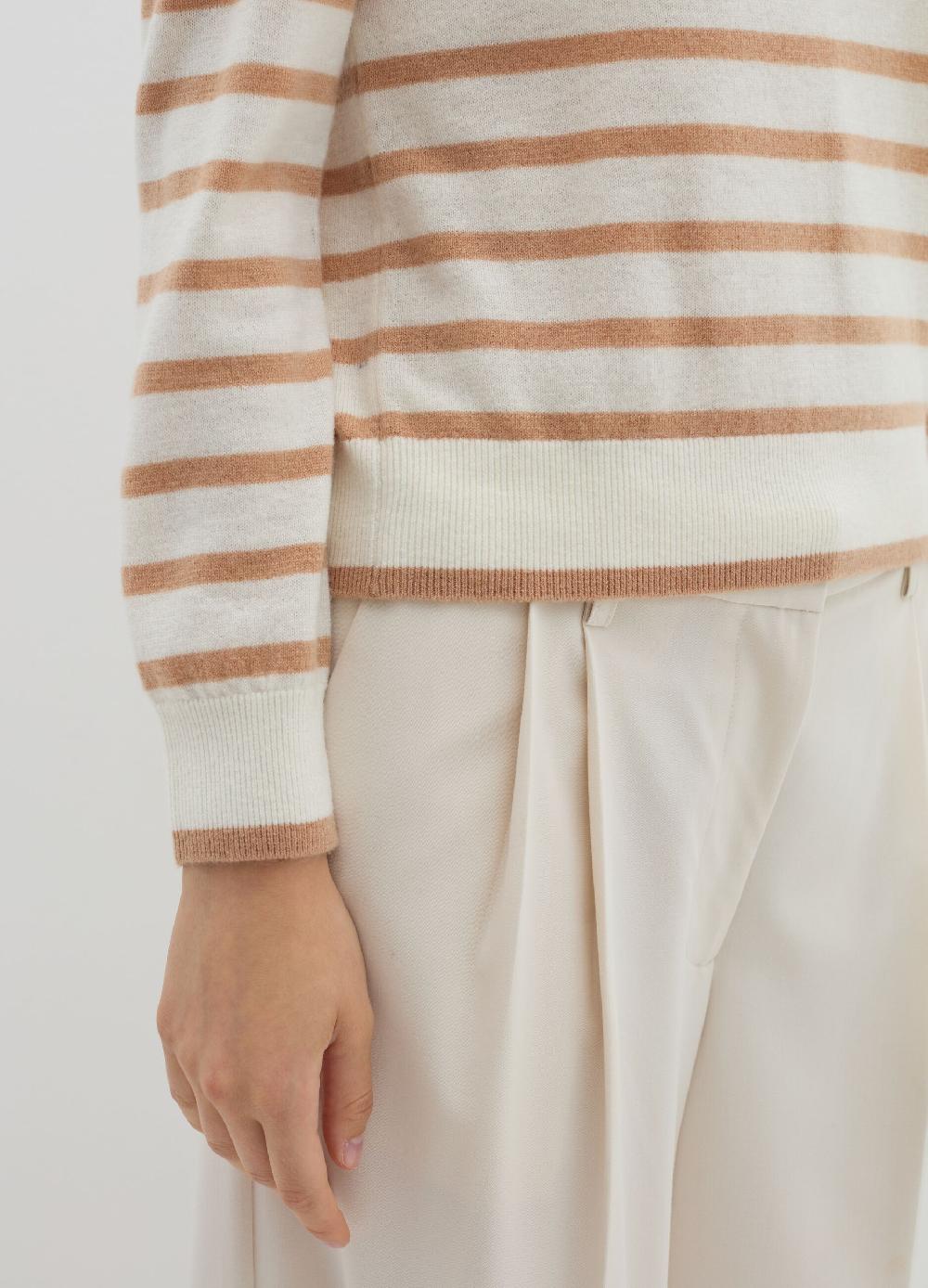 Stefanel Pullover A Righe In Lana Cardata