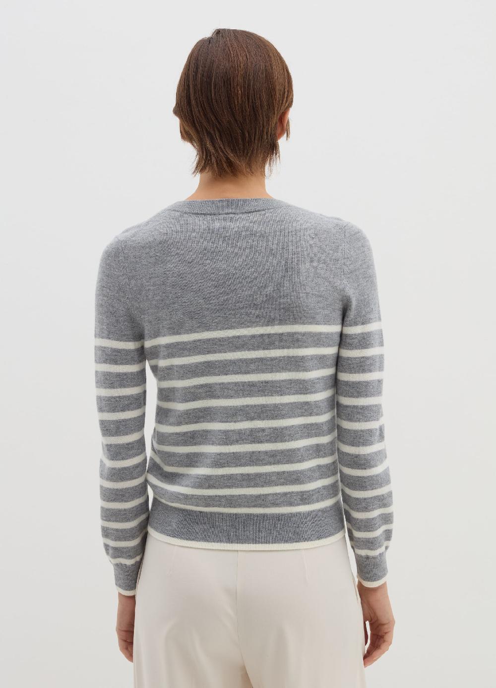 Stefanel Pullover A Righe In Lana Cardata