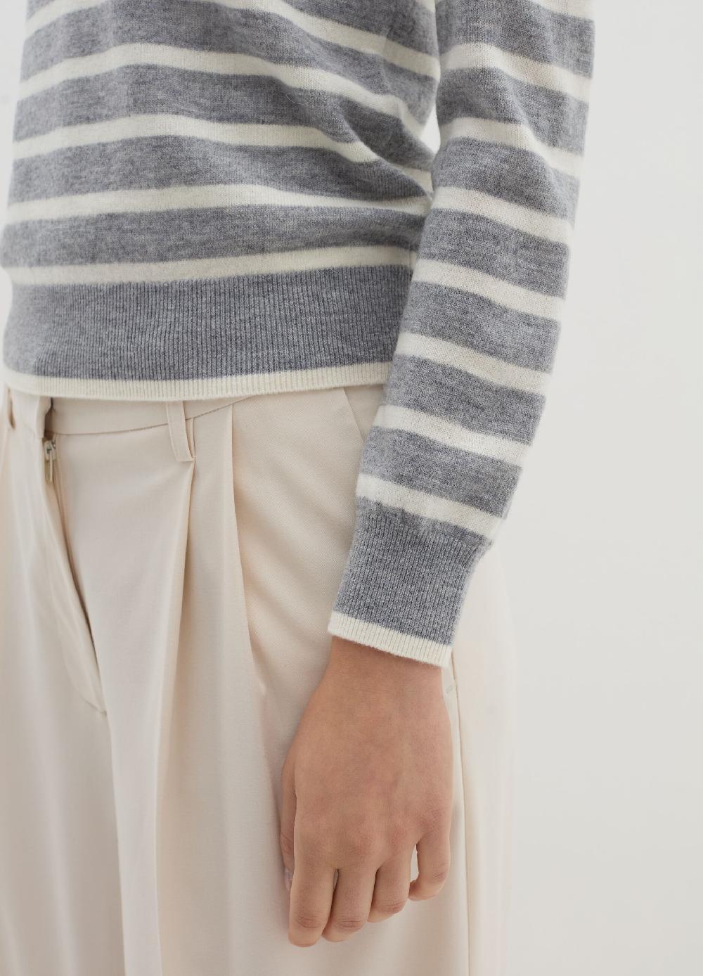 Stefanel Pullover A Righe In Lana Cardata