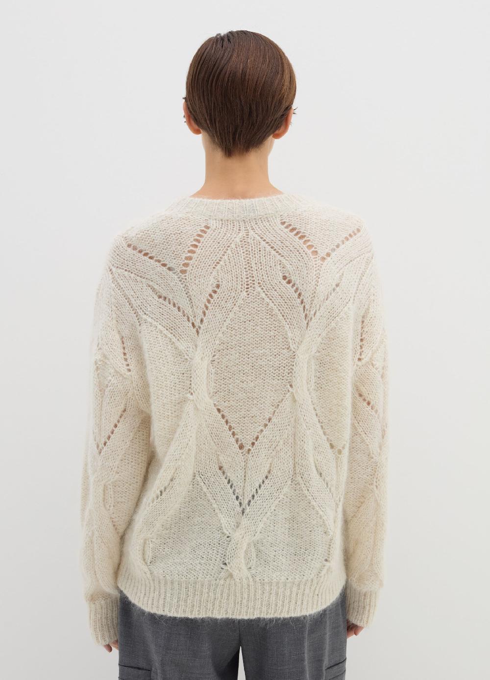 Stefanel Pullover A Trecce Con Lurex