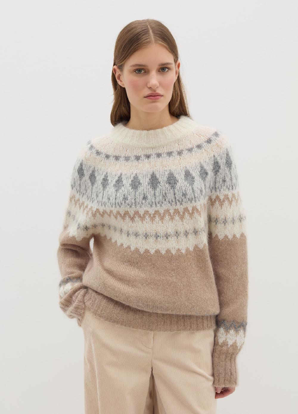 Stefanel Pullover Con Disegno Jacquard