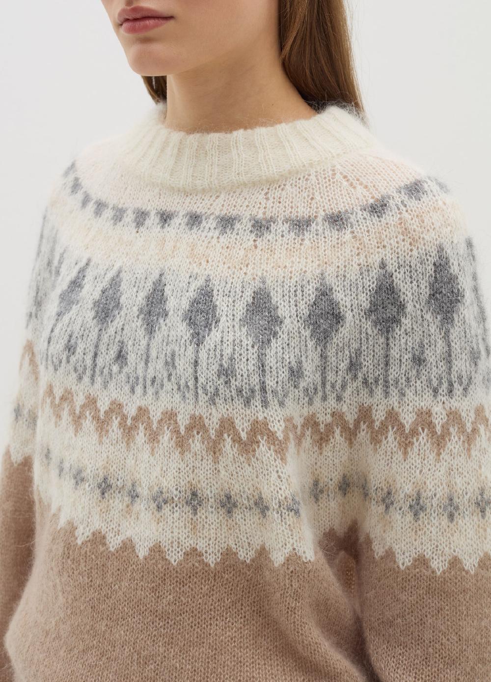 Stefanel Pullover Con Disegno Jacquard