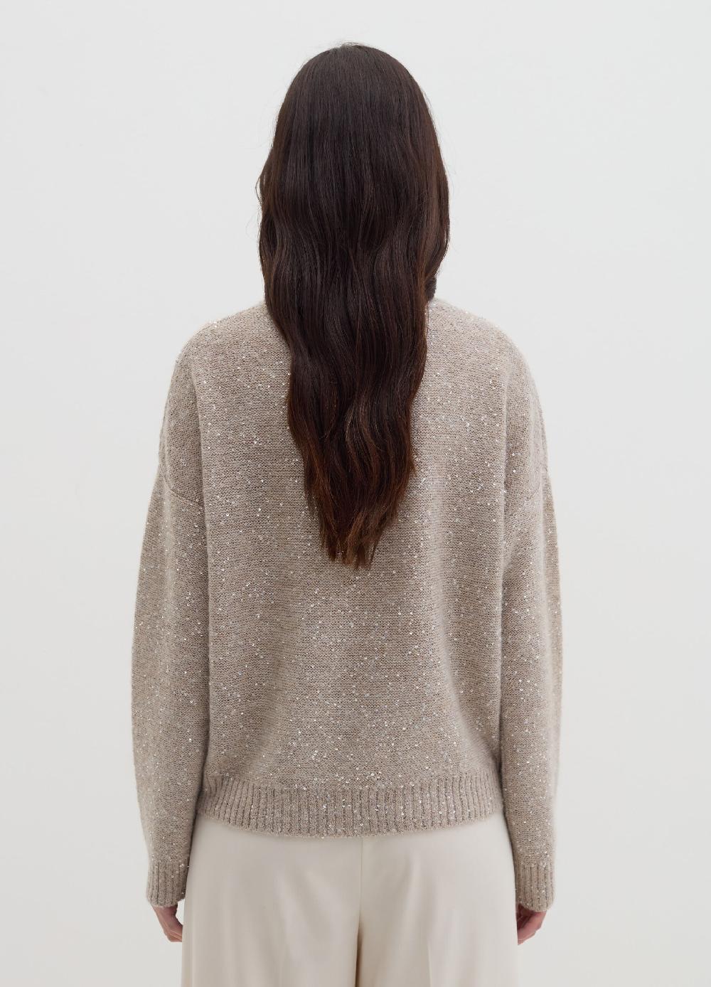 Stefanel Pullover Con Micro Paillettes