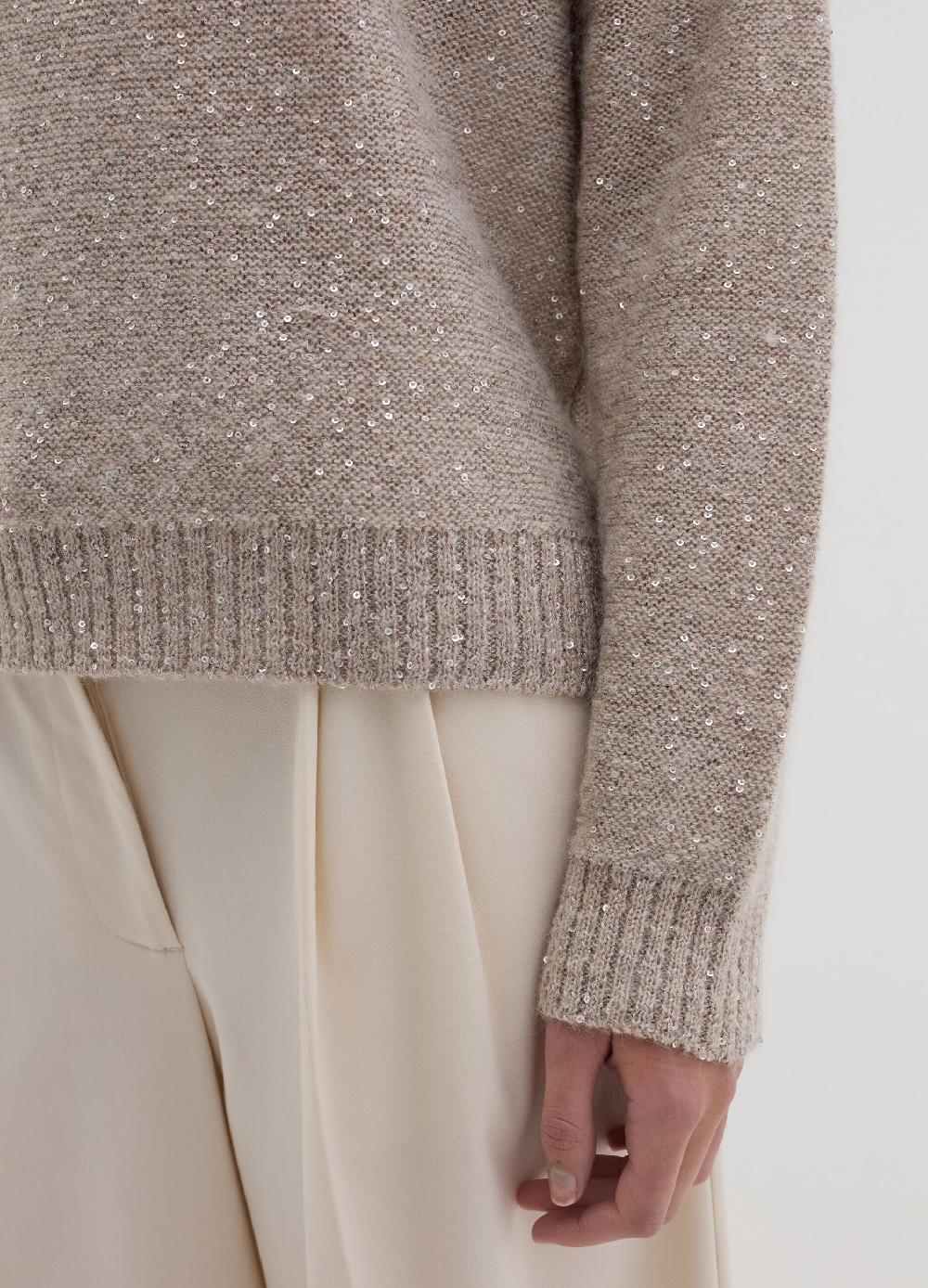 Stefanel Pullover Con Micro Paillettes