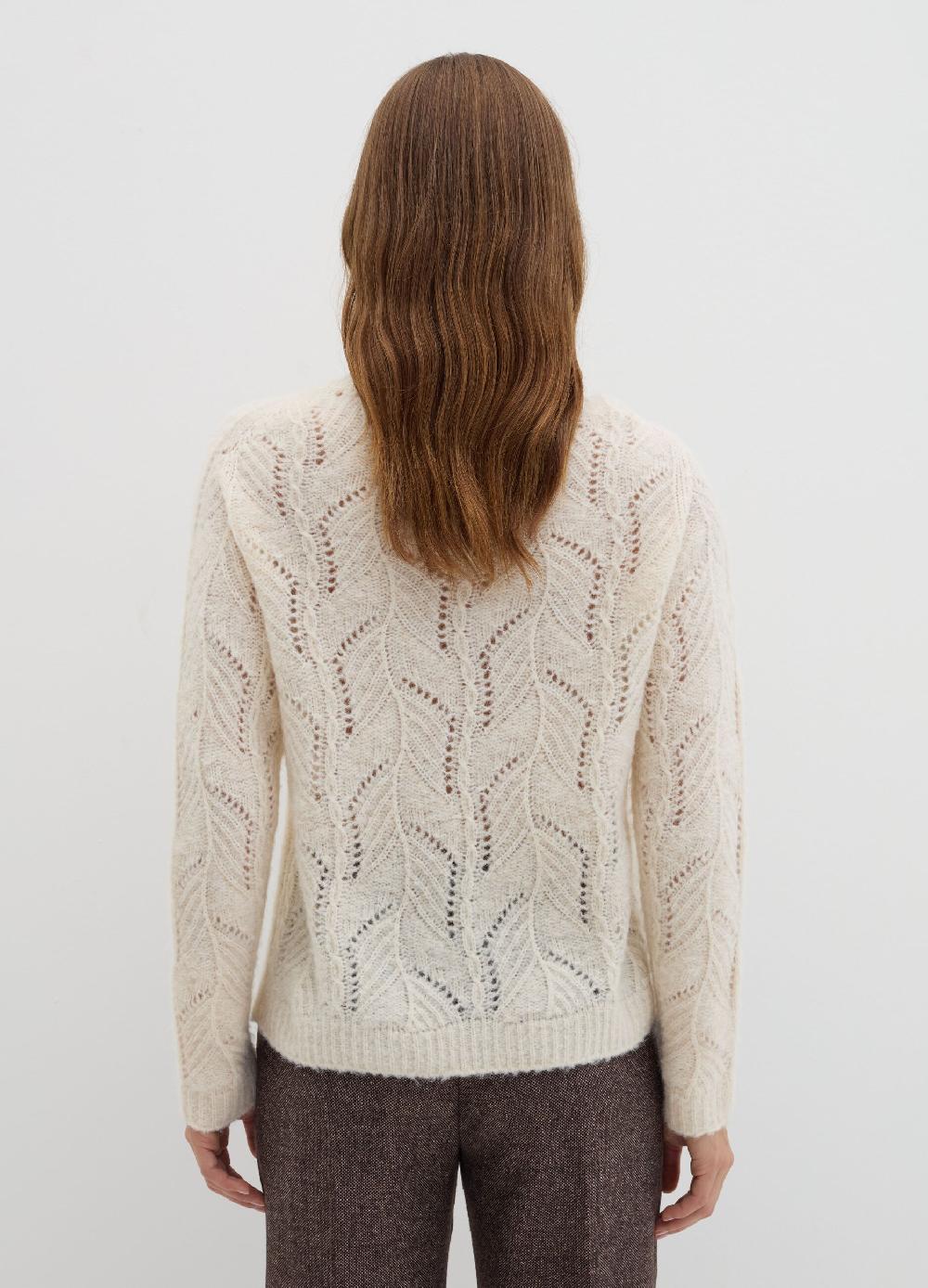 Stefanel Pullover Con Motivo Traforato