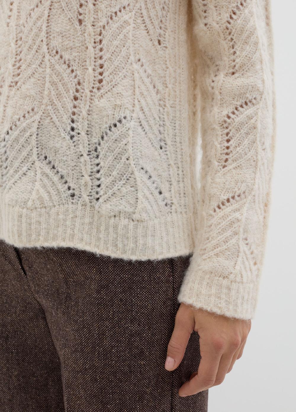 Stefanel Pullover Con Motivo Traforato