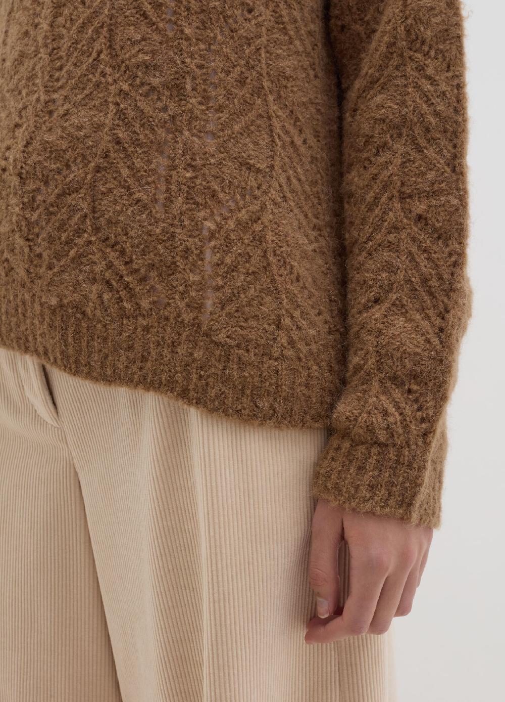 Stefanel Pullover Con Motivo Traforato