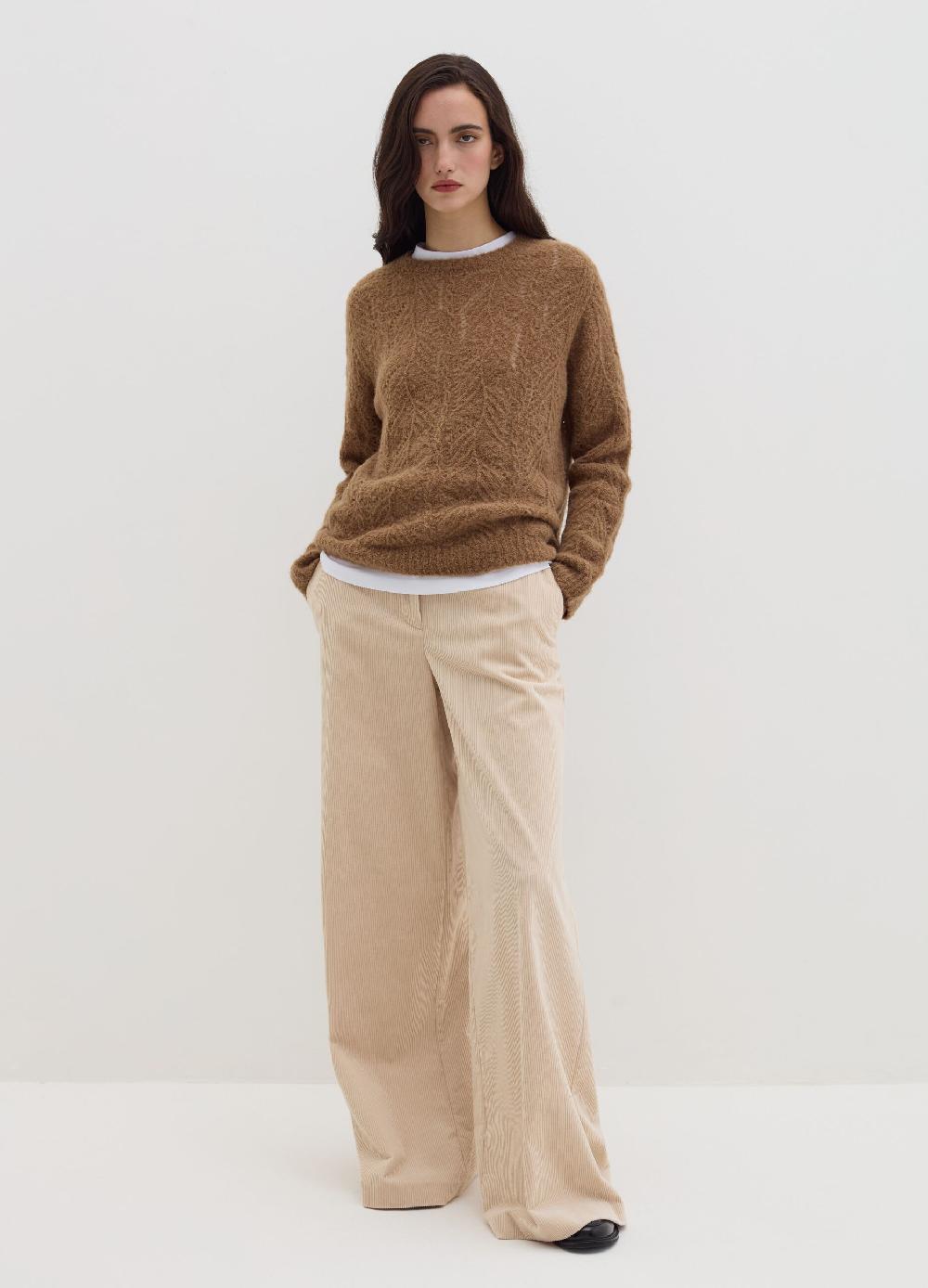 Stefanel Pullover con motivo traforato