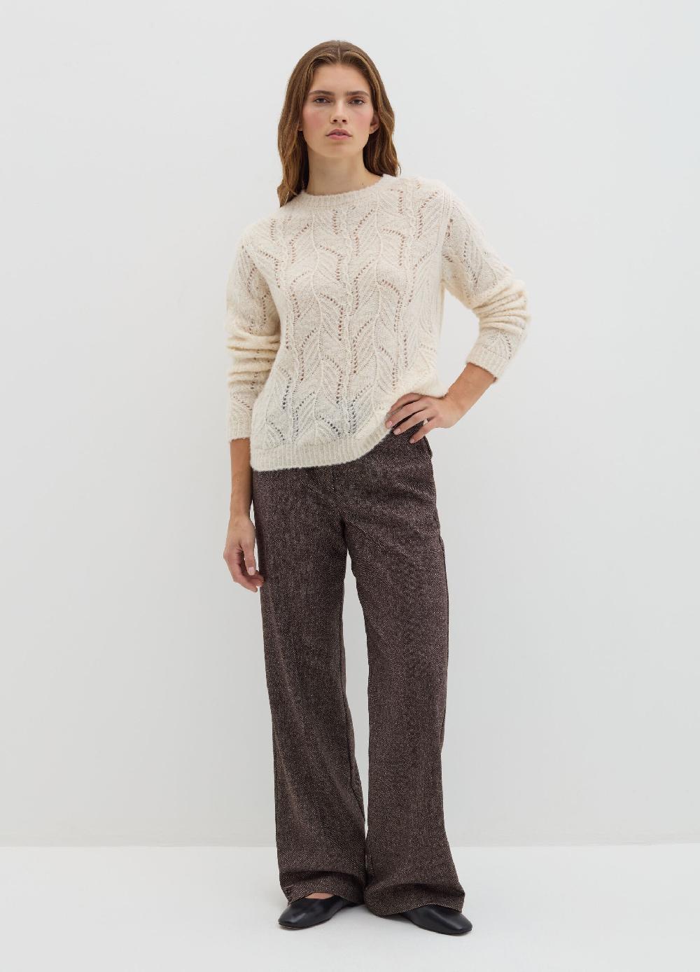 Stefanel Pullover con motivo traforato