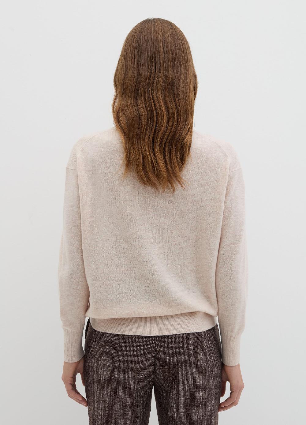 Stefanel Pullover Girocollo In Lana Cardata