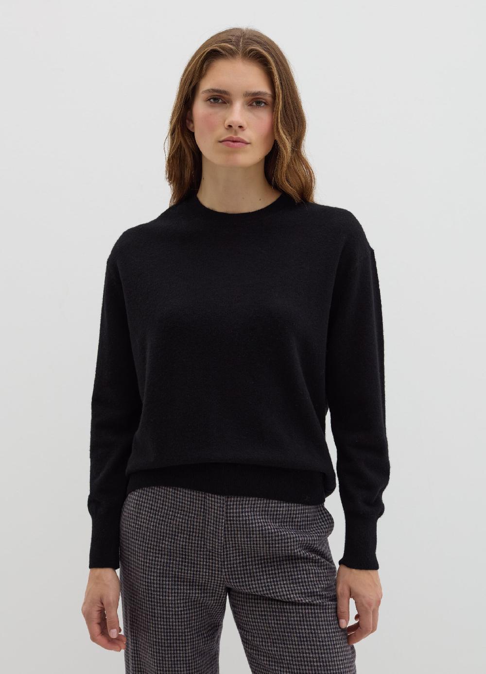 Stefanel Pullover Girocollo In Lana Cardata