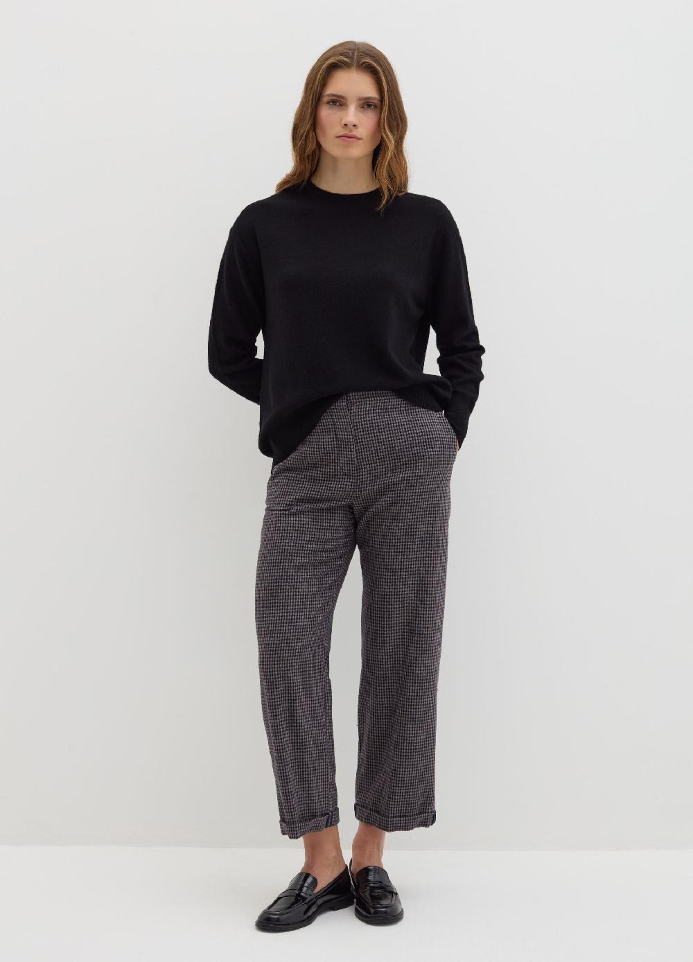 Stefanel Pullover girocollo in lana cardata