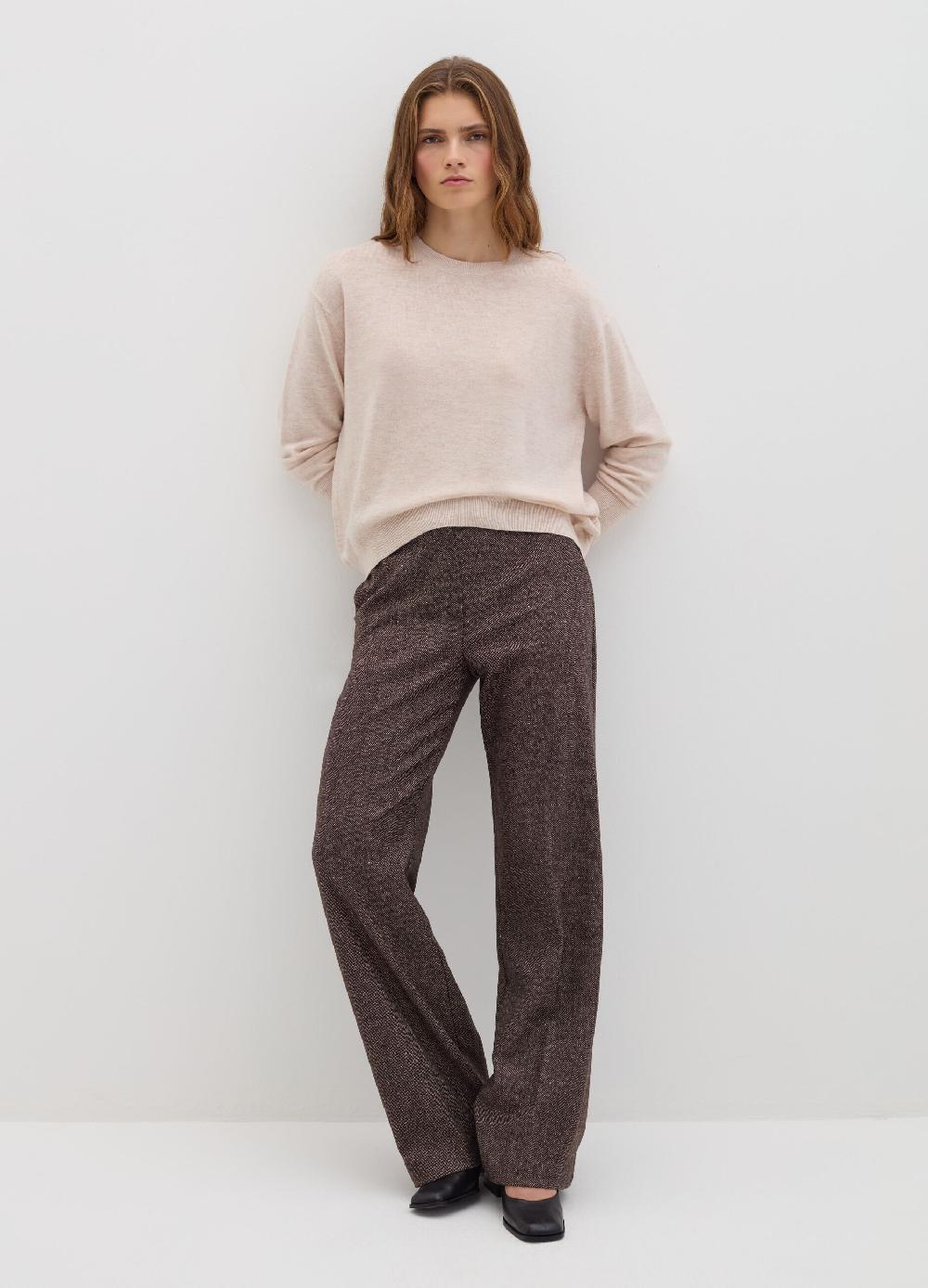 Stefanel Pullover girocollo in lana cardata