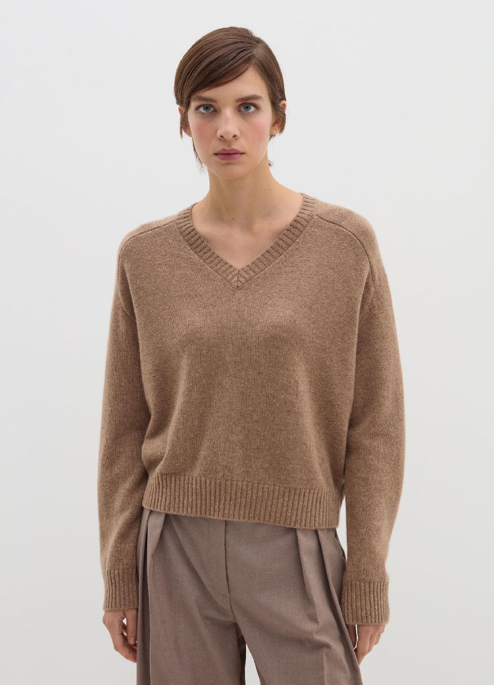 Stefanel Pullover In Cashmere Con Scollo A V