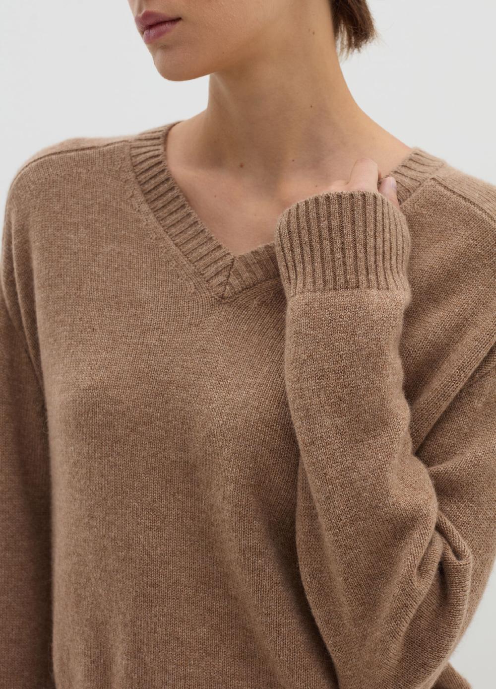 Stefanel Pullover In Cashmere Con Scollo A V