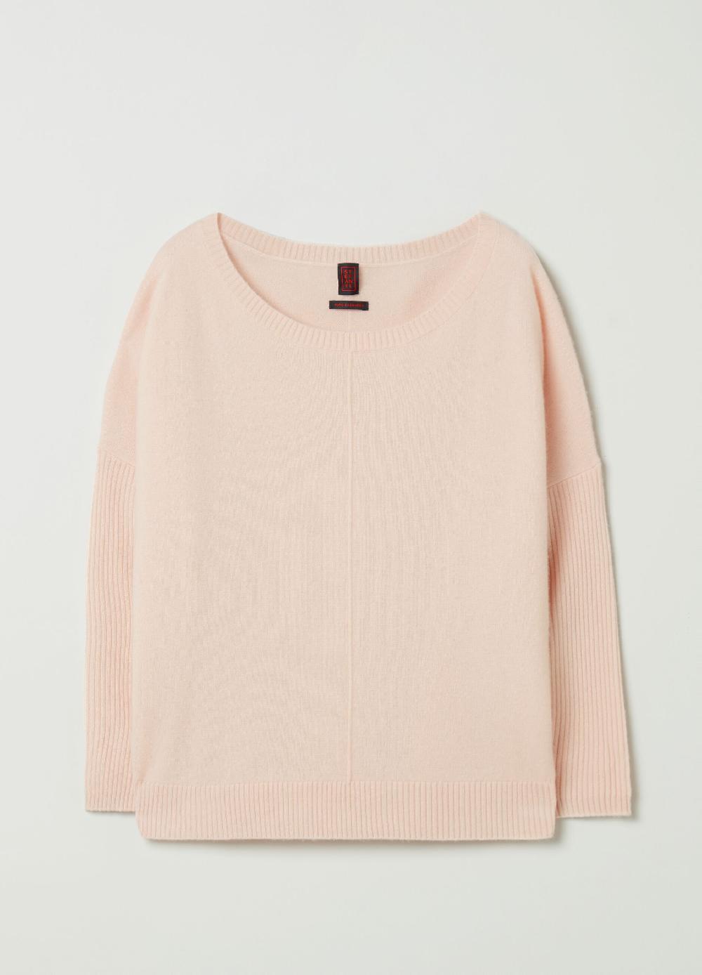 Stefanel Pullover In Cashmere Scollo A Barca