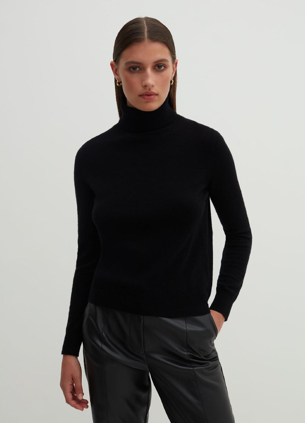 Stefanel Pullover in lana a collo alto