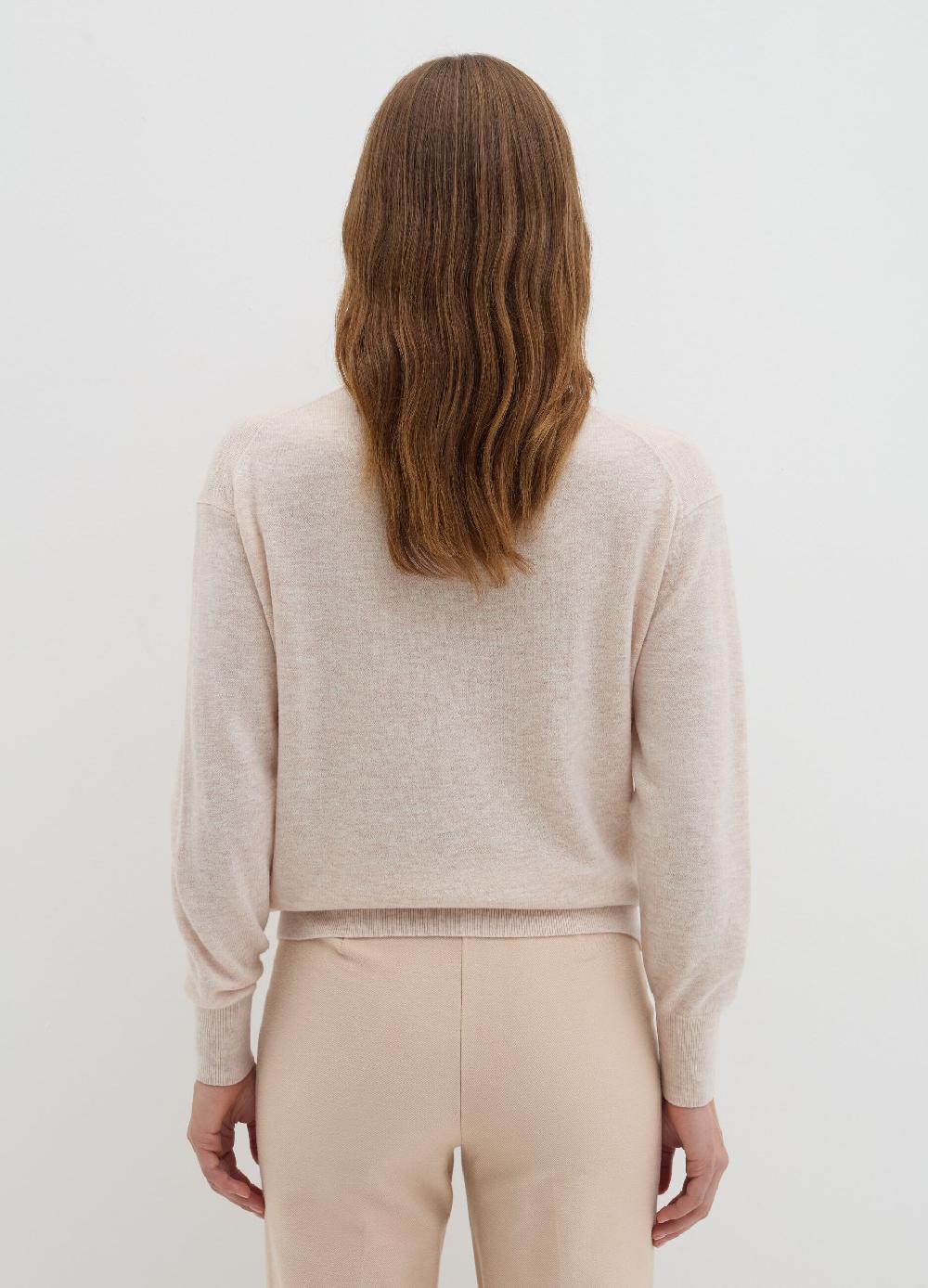 Stefanel Pullover In Lana Cardata A Collo Alto