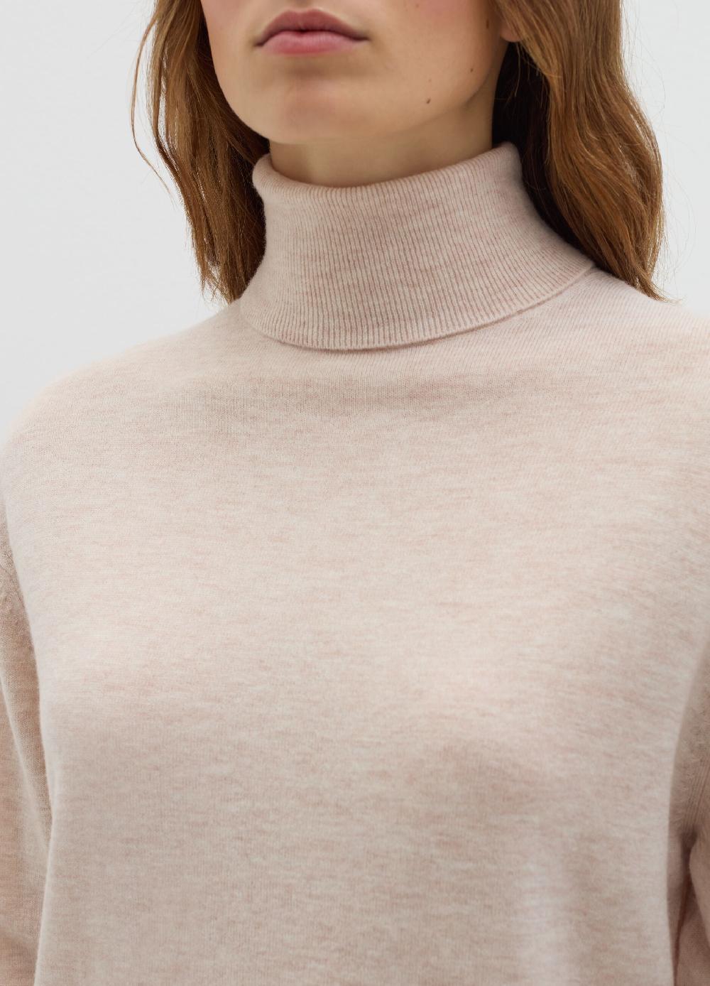 Stefanel Pullover In Lana Cardata A Collo Alto