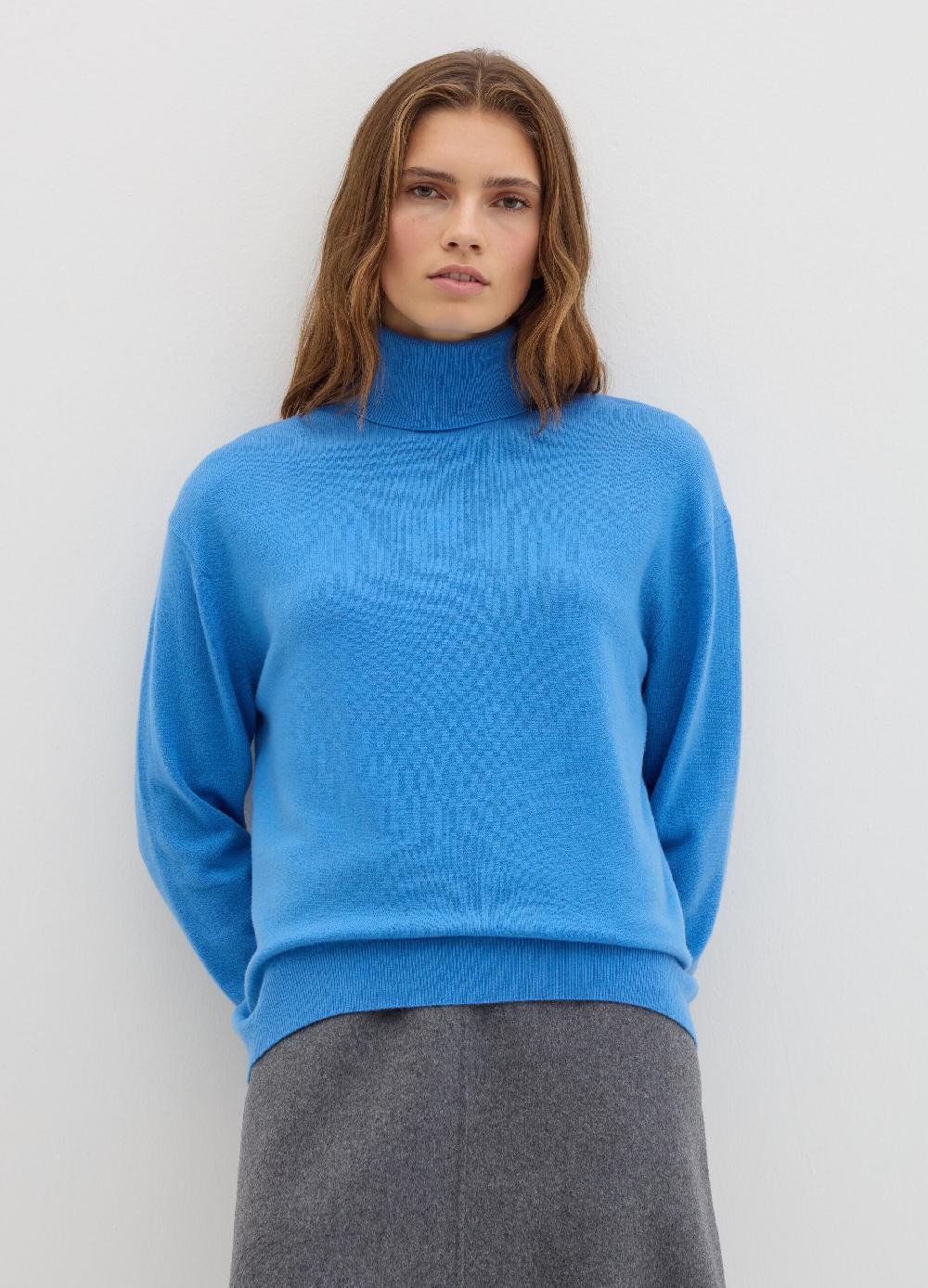 Stefanel Pullover In Lana Cardata A Collo Alto