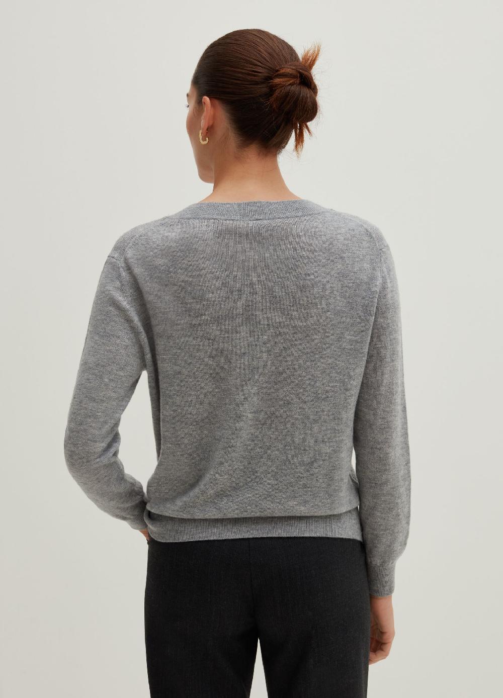 Stefanel Pullover In Lana Con Scollo A V