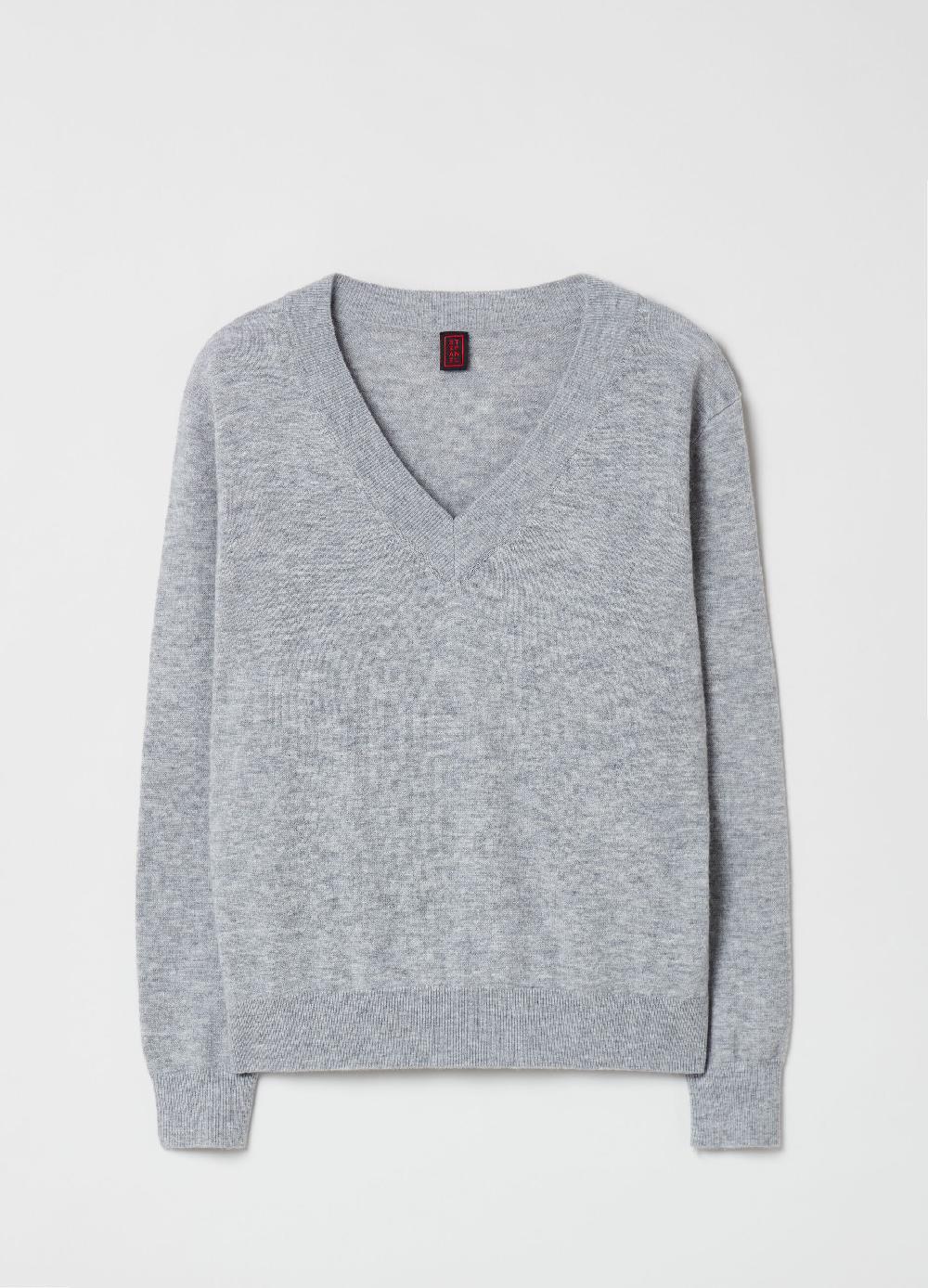 Stefanel Pullover In Lana Con Scollo A V