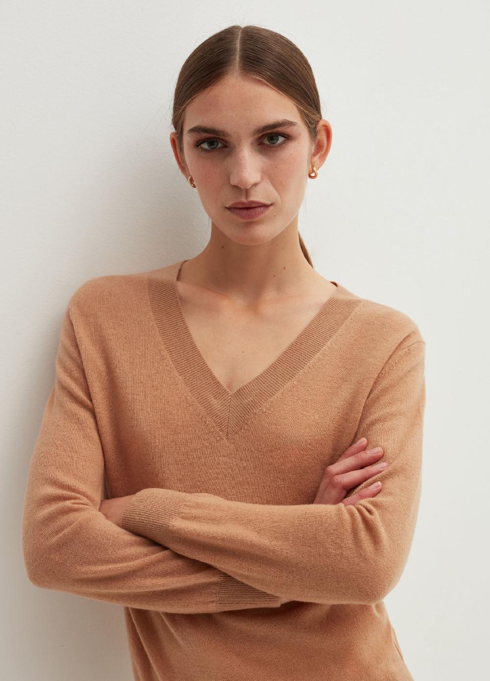 Stefanel Pullover In Lana Con Scollo A V