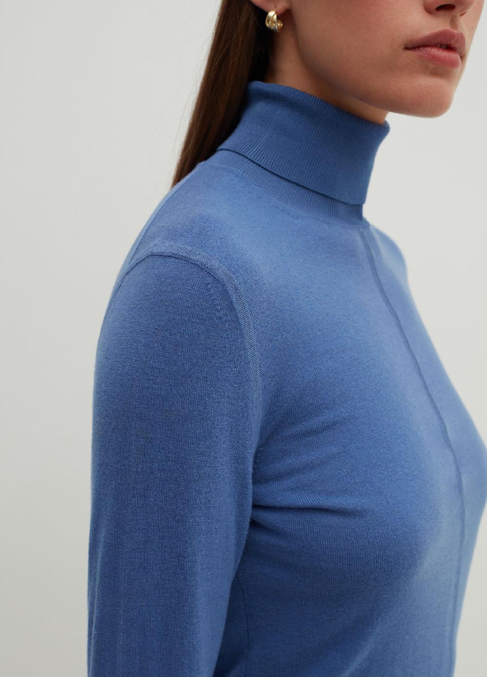 Stefanel Pullover In Lana E Seta A Collo Alto