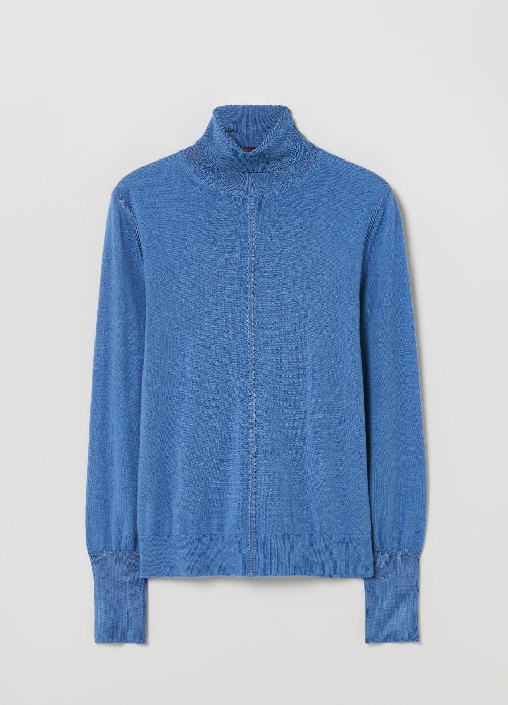 Stefanel Pullover In Lana E Seta A Collo Alto