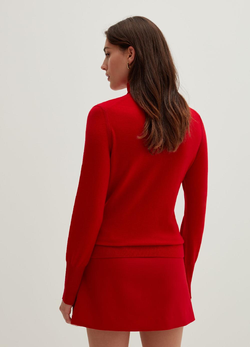 Stefanel Pullover In Lana E Seta A Collo Alto