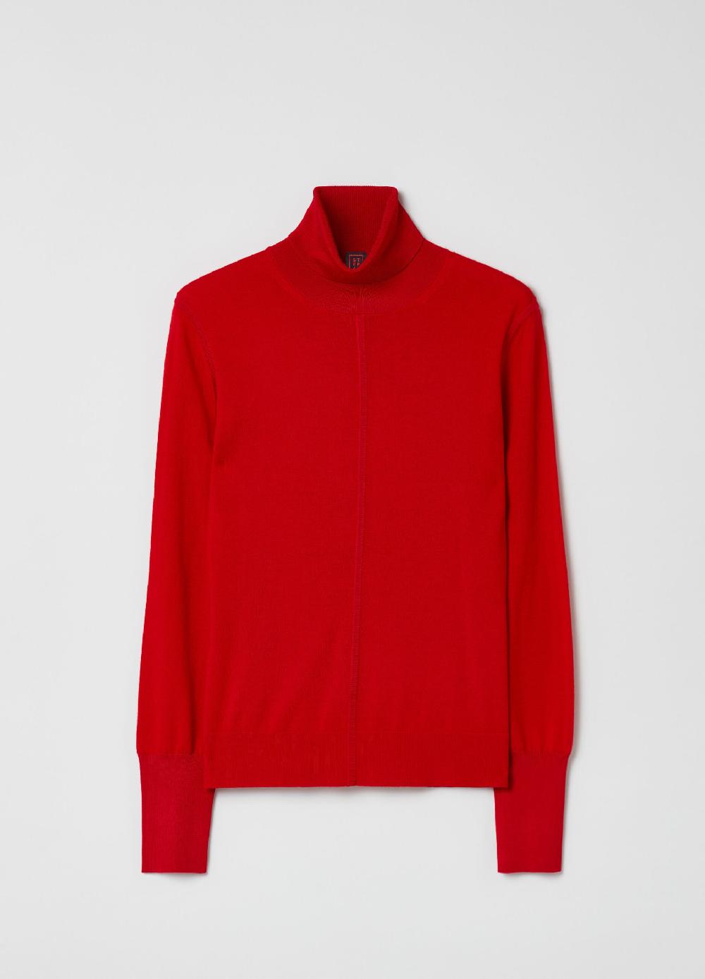 Stefanel Pullover In Lana E Seta A Collo Alto