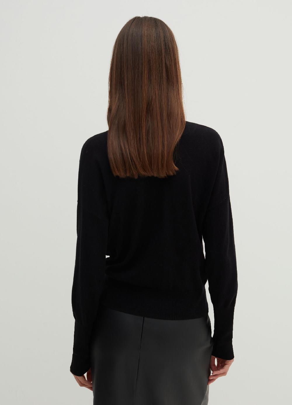 Stefanel Pullover In Lana E Seta Con Scollo A V