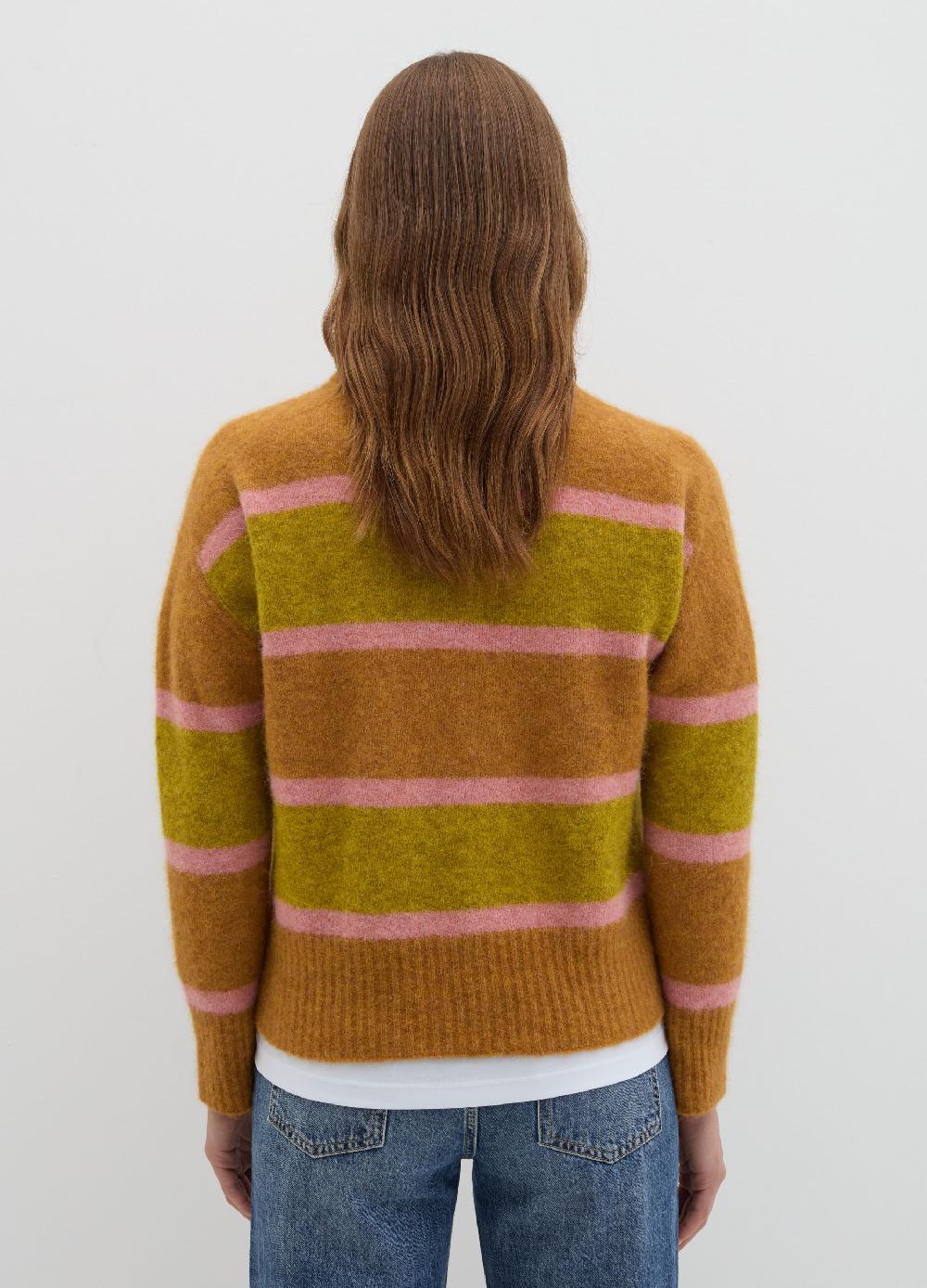 Stefanel Pullover In Misto Alpaca A Righe