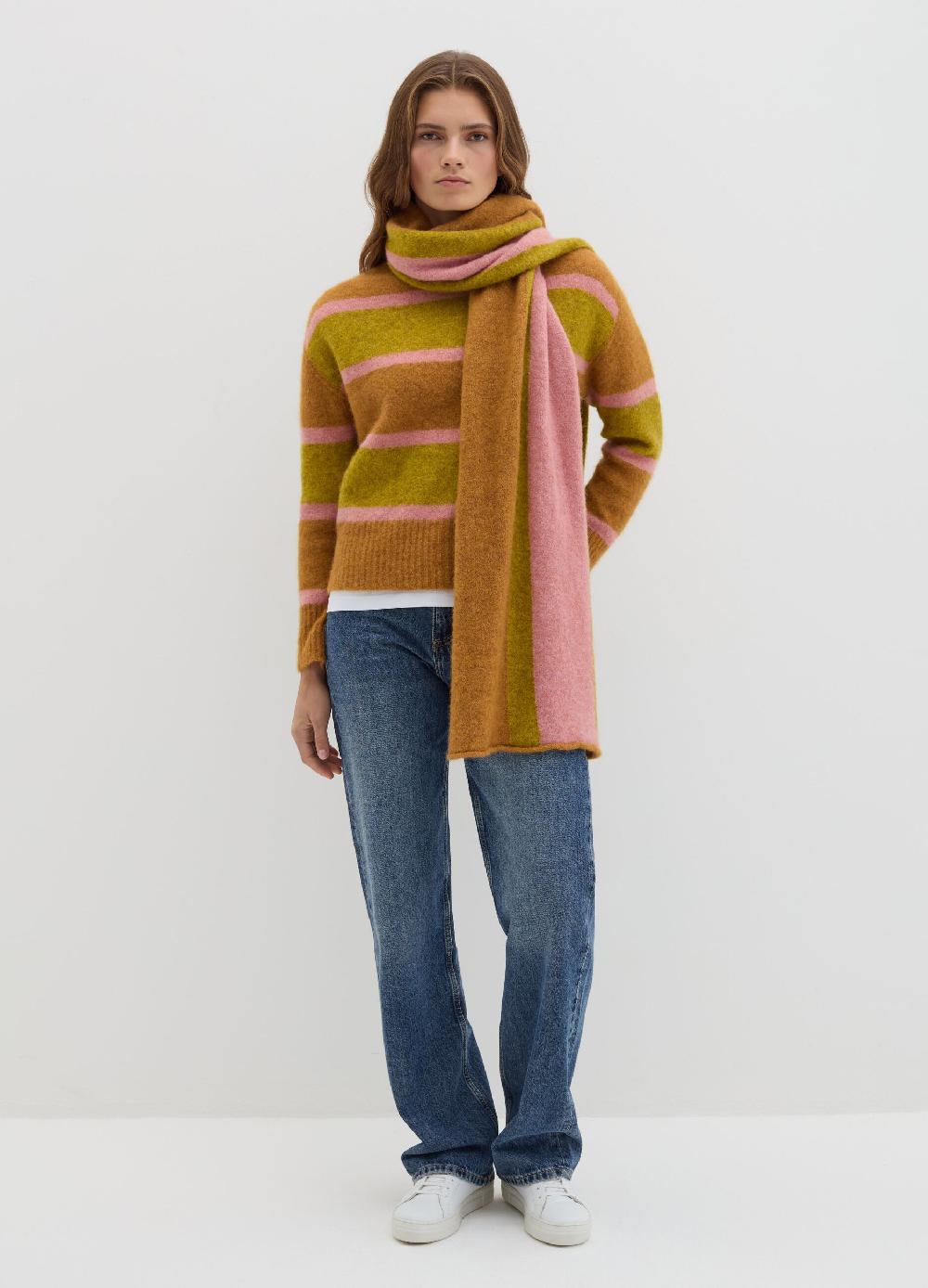 Stefanel Pullover in misto alpaca a righe