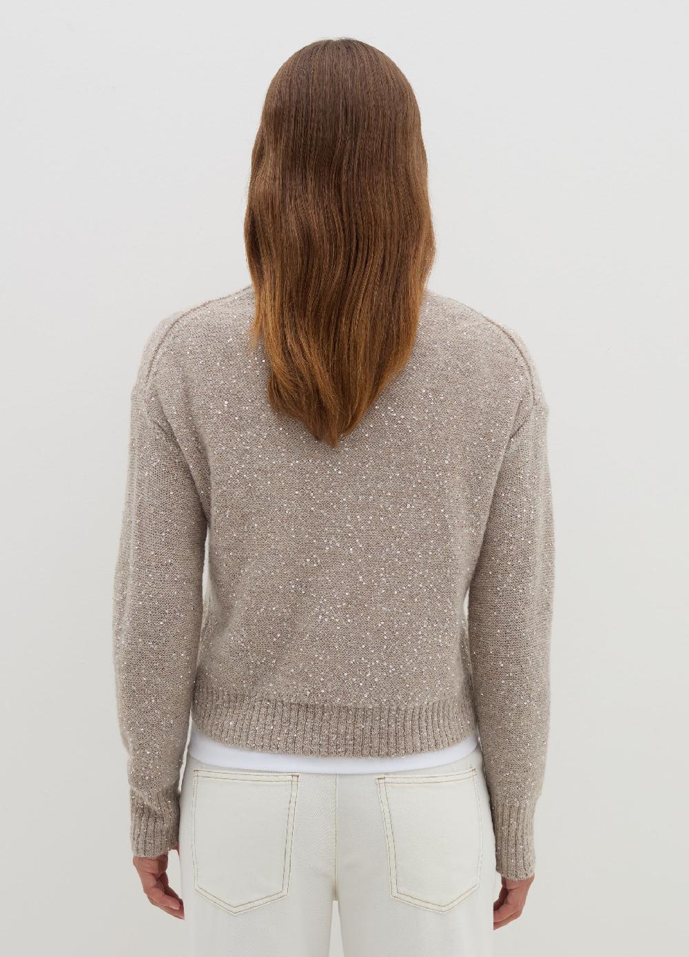Stefanel Pullover In Mohair Con Micro Paillettes