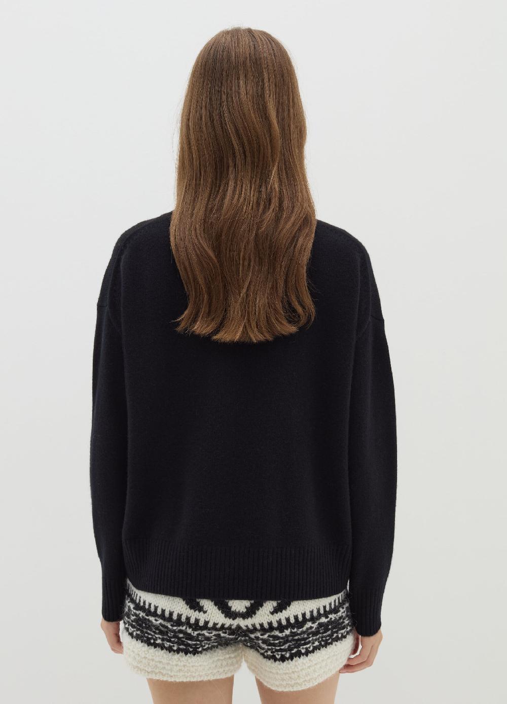 Stefanel Pullover Mock Neck In Lana Cardata