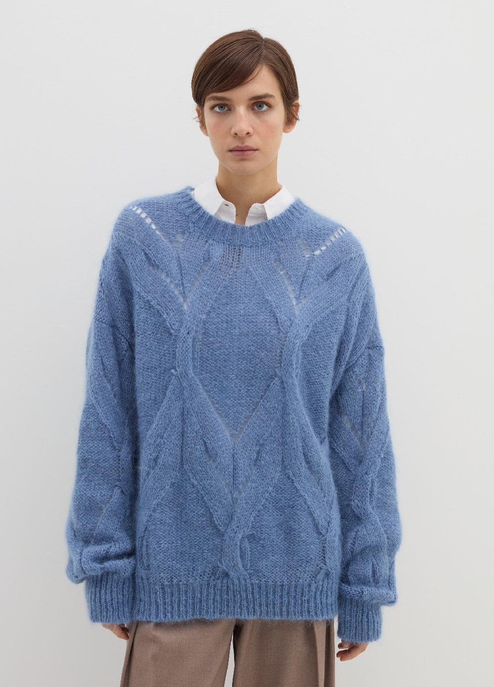 Stefanel Pullover Oversize Tricot Con Lurex