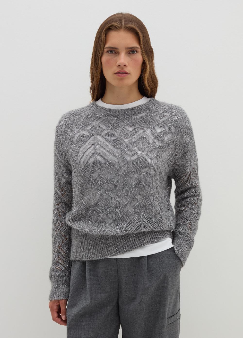 Stefanel Pullover Traforato Con Lurex