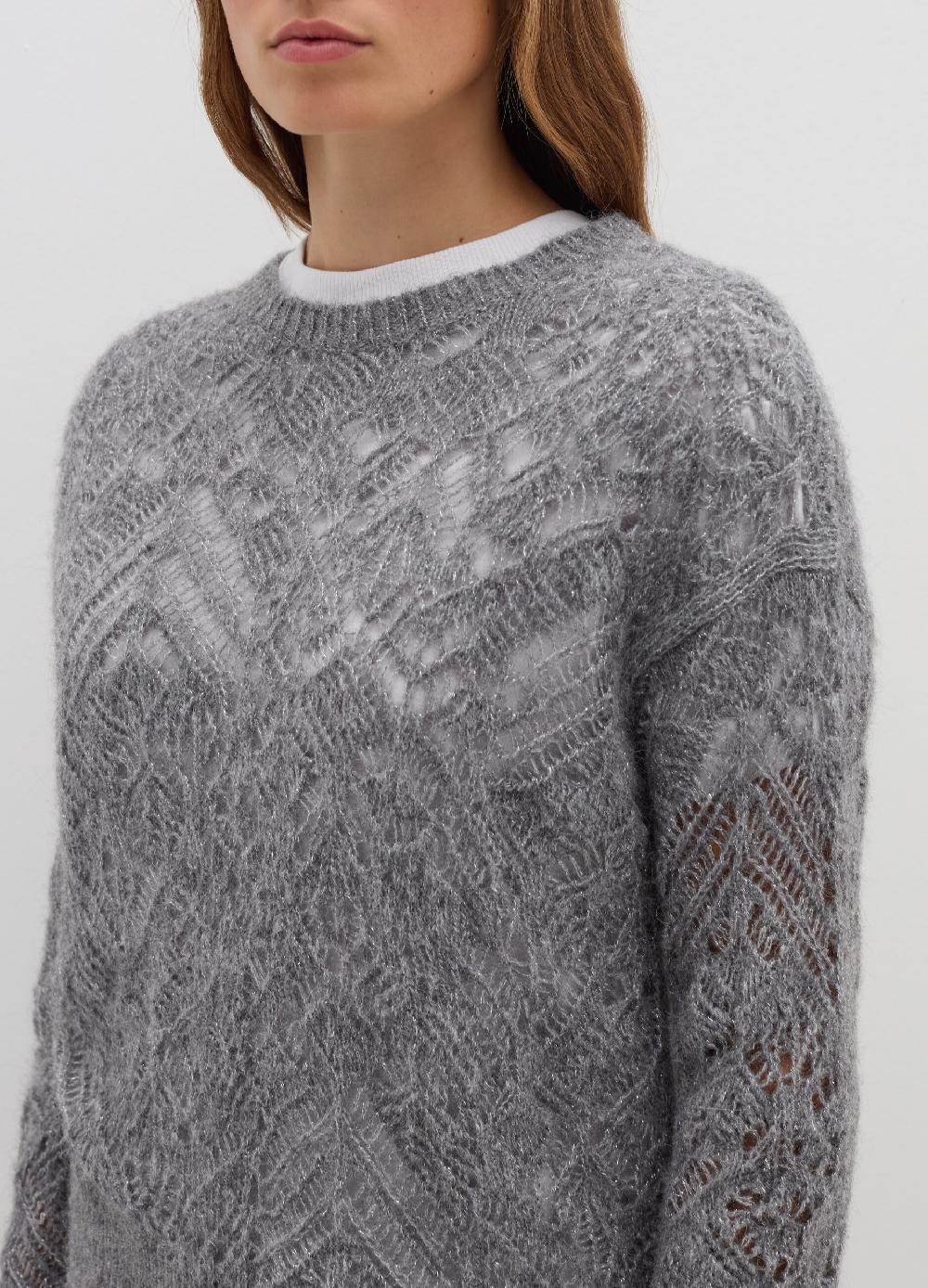 Stefanel Pullover Traforato Con Lurex