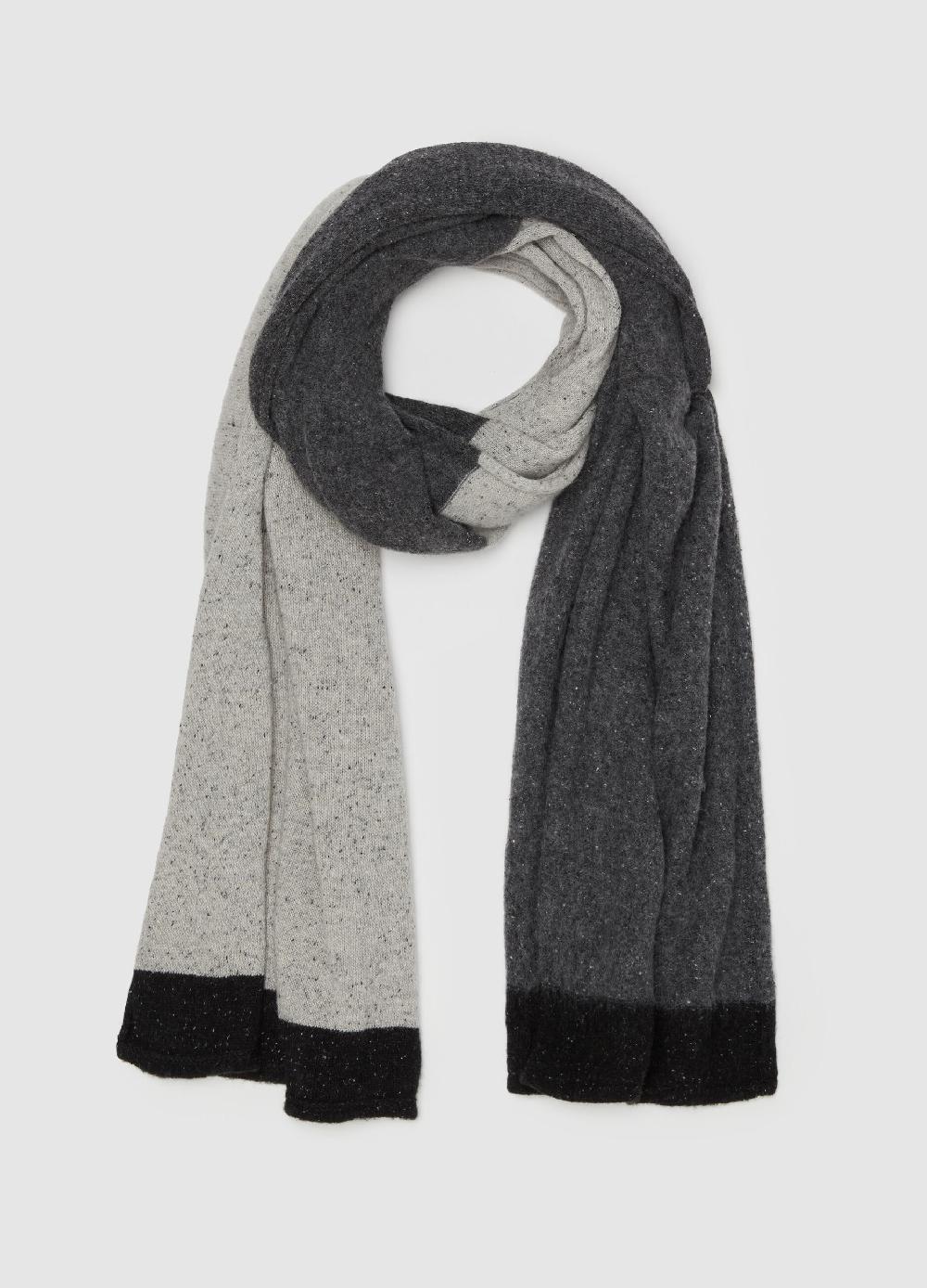 Stefanel Sciarpa Bottonata In Viscosa Lana E Seta