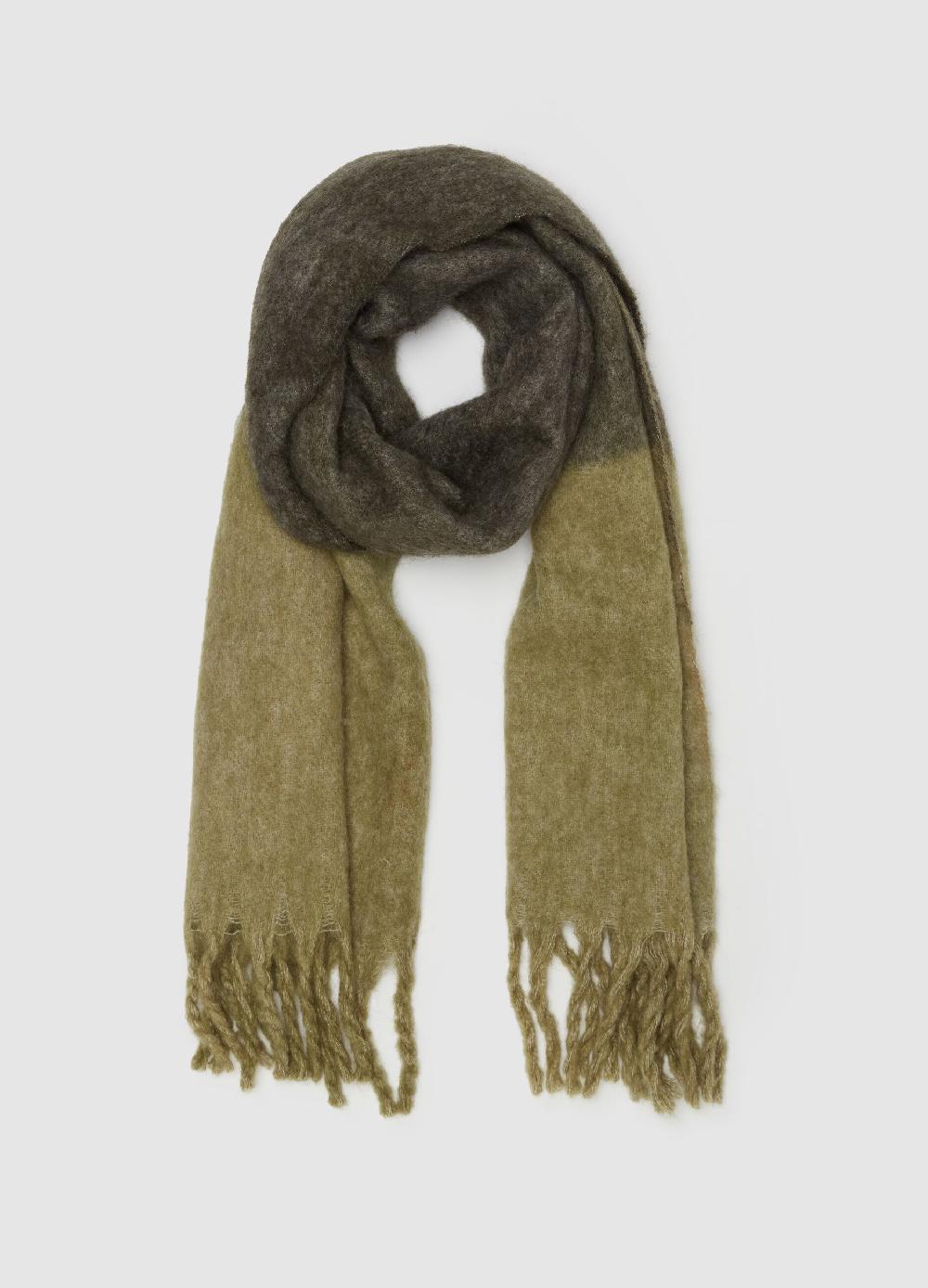 Stefanel Sciarpa Color-block Con Frange