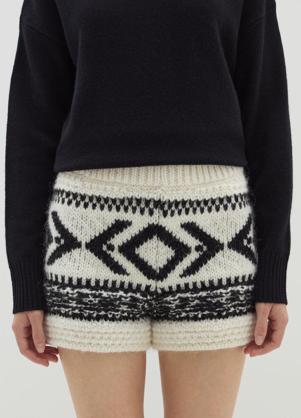 Stefanel Shorts In Stoppino Con Motivo Jacquard