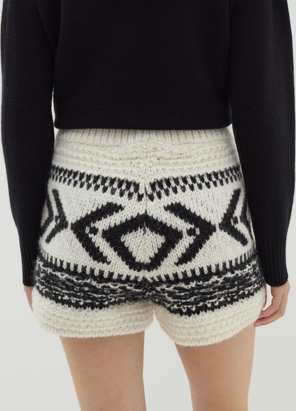 Stefanel Shorts In Stoppino Con Motivo Jacquard