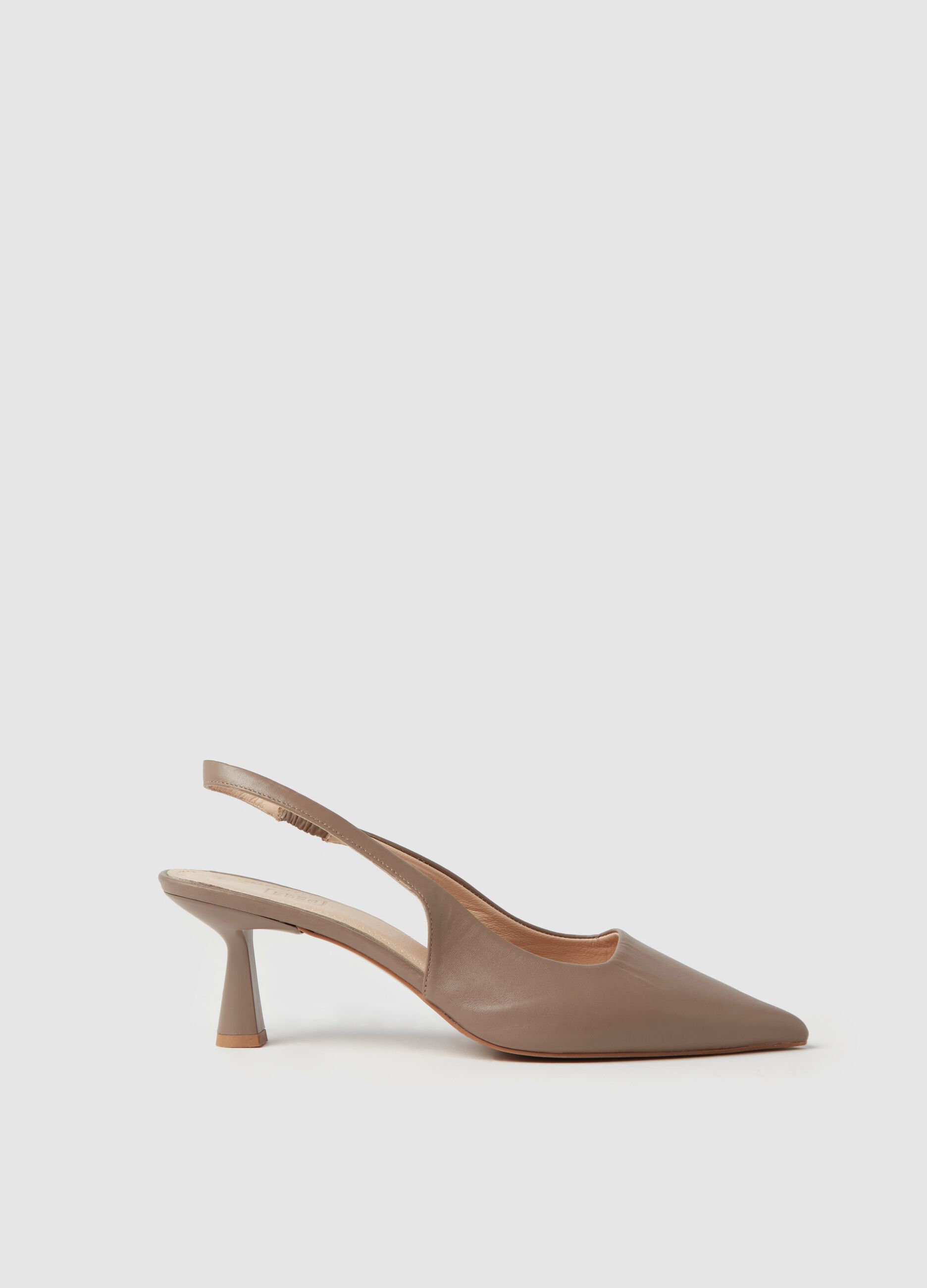 Stefanel Slingback A Punta In Pelle