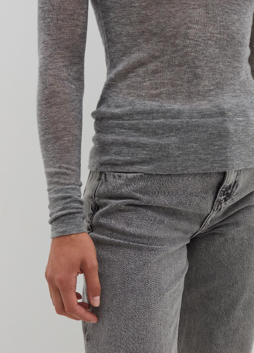 Stefanel T-shirt A Collo Alto Con Maniche Lunghe