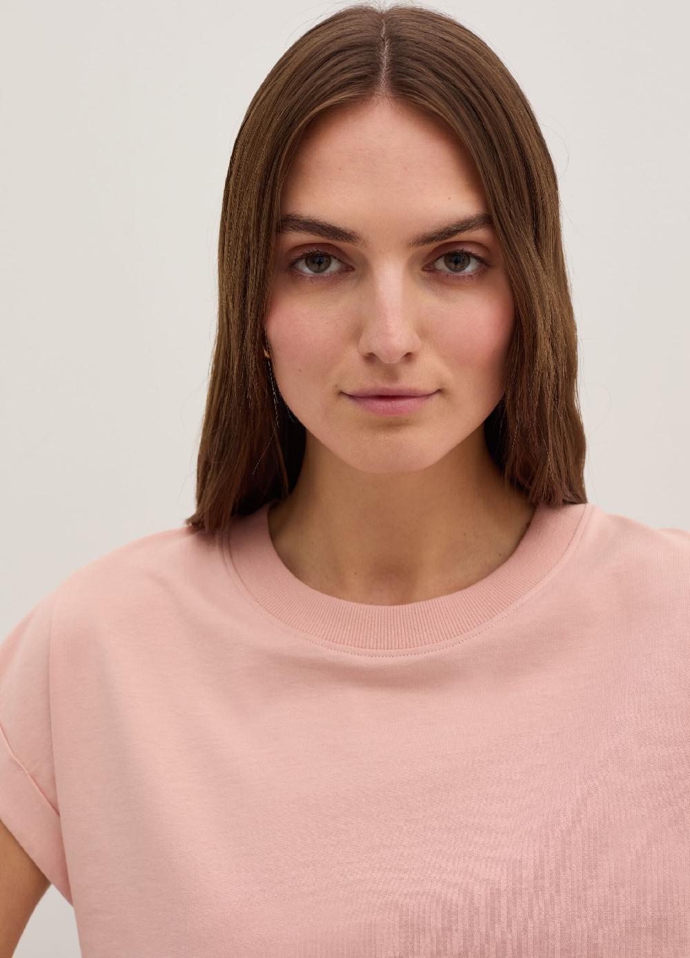 Stefanel T-shirt Boxy Fit Con Risvolti