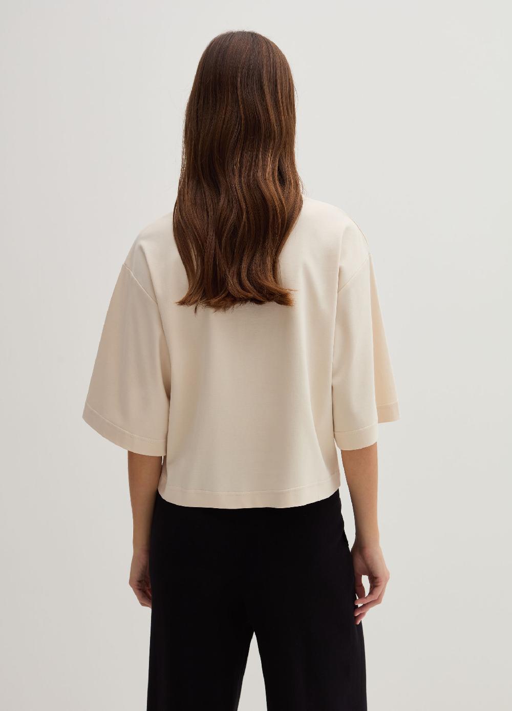 Stefanel T-shirt Boxy Fit In Cotone