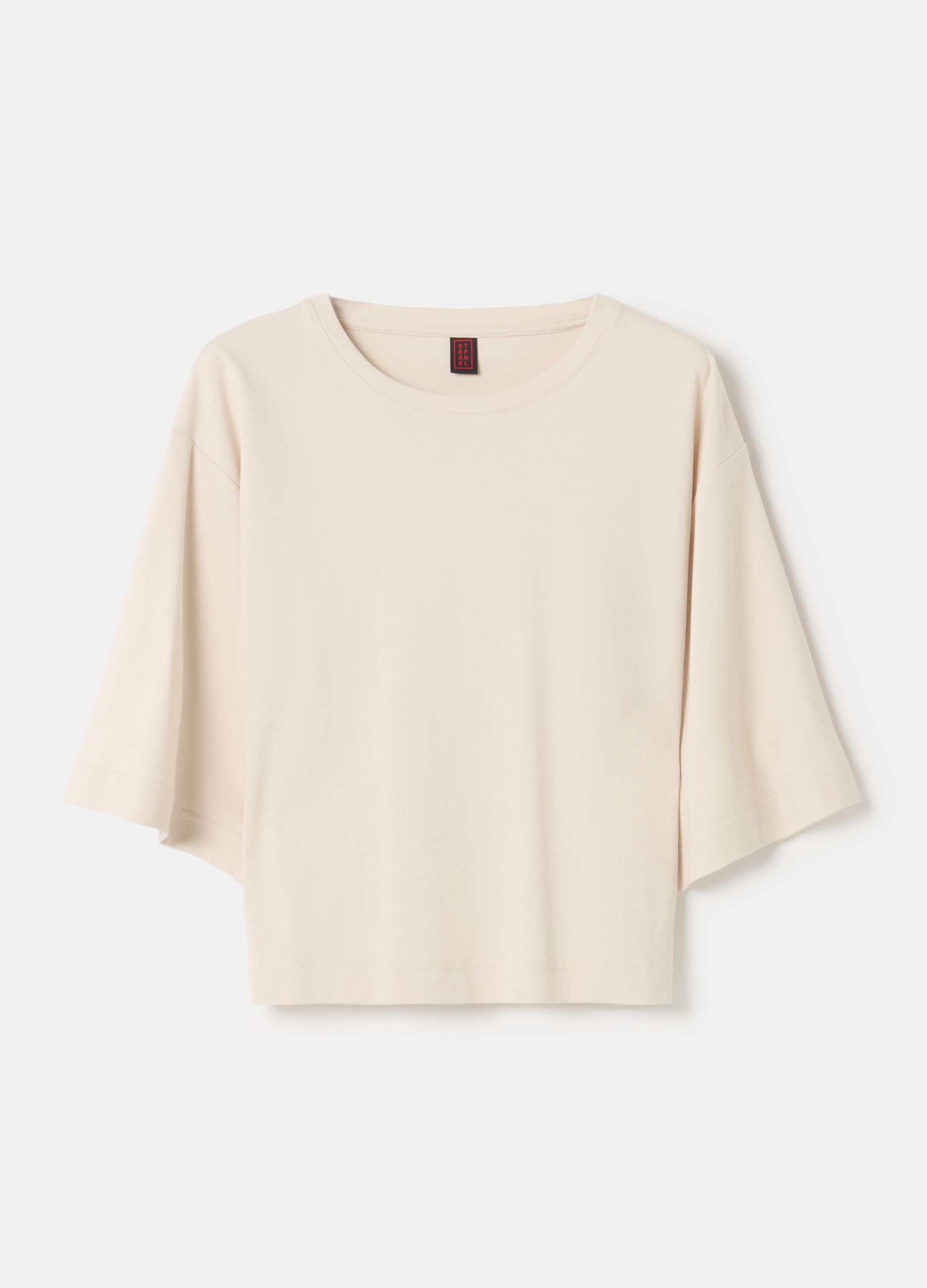 Stefanel T-shirt Boxy Fit In Cotone