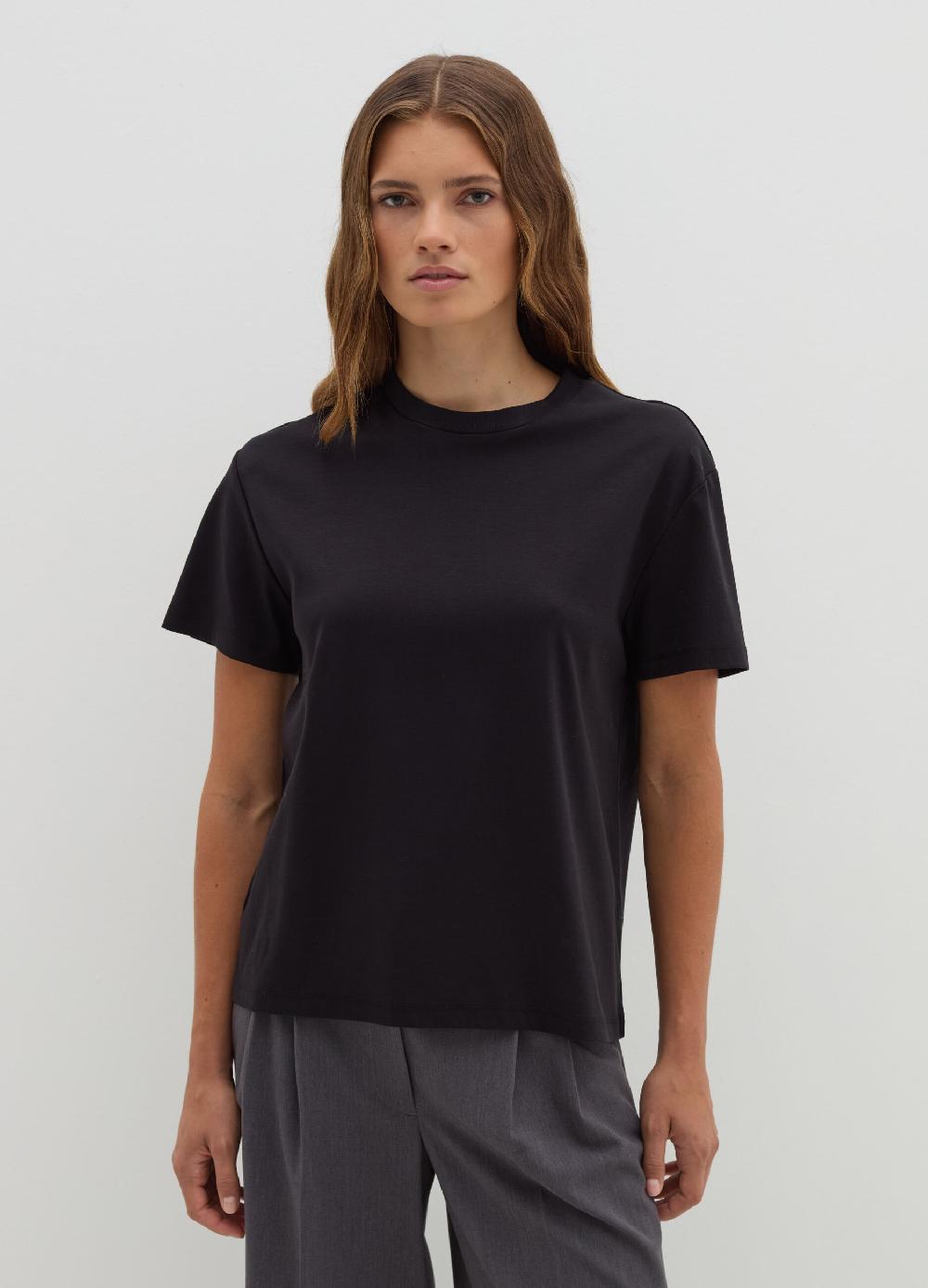 Stefanel T-shirt In Jersey Con Scollo Rotondo