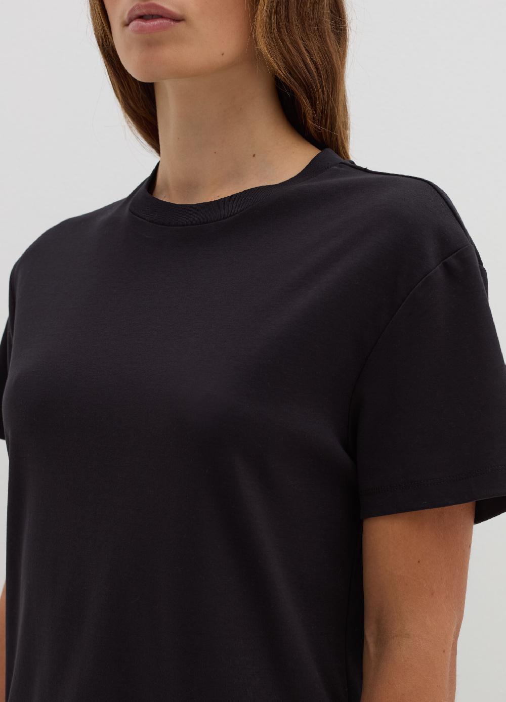 Stefanel T-shirt In Jersey Con Scollo Rotondo